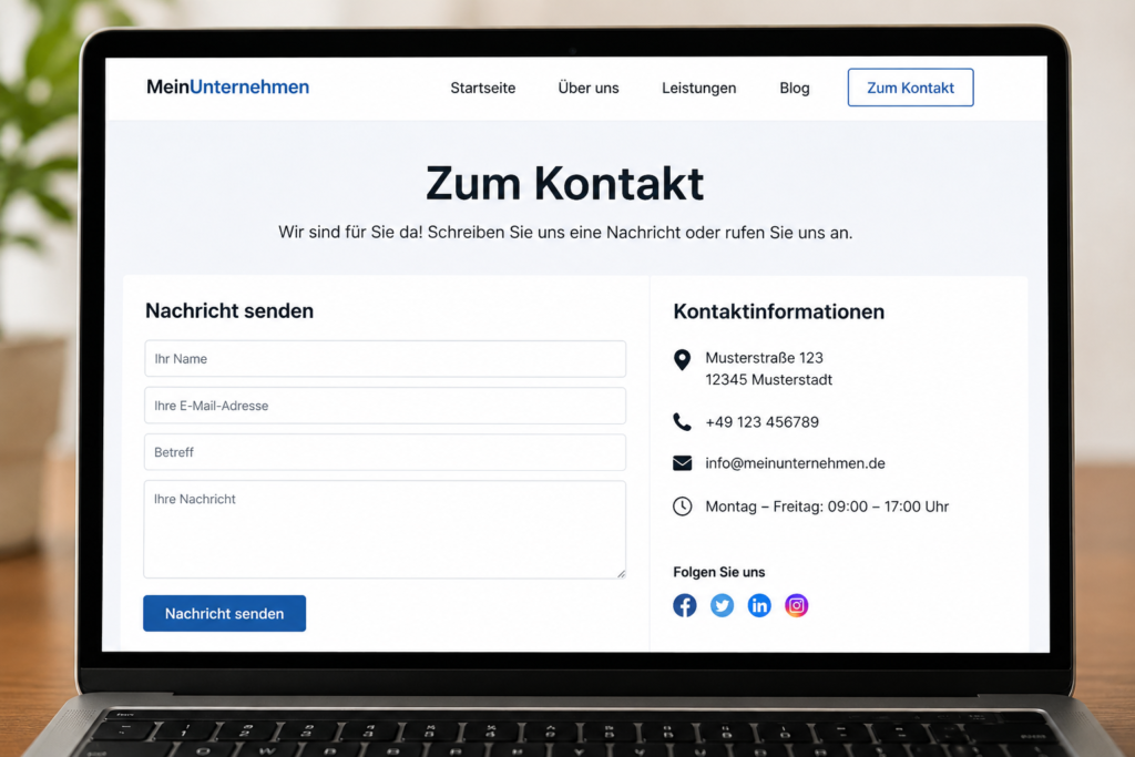 Zum Kontakt
